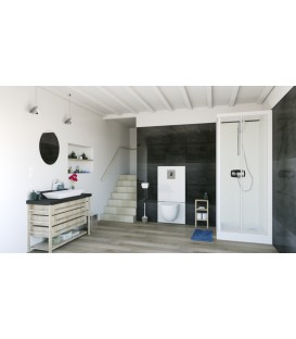 Bâti-support avec broyeur Saniwall Pro UP