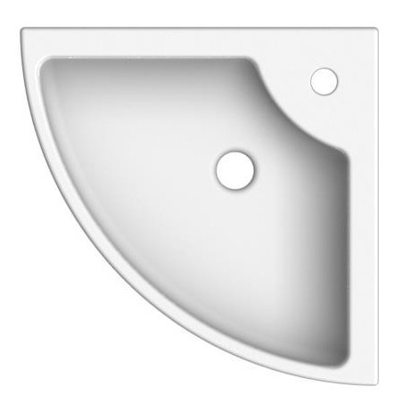 Square lavabo d'angle