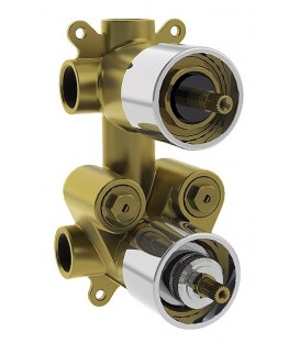 Mitigeur thermostatique à encastrer KALA ZEROº avec coupure d'eau 1 à 3 voies