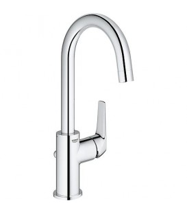 Mitigeur lavabo Grohe Bauflow chromé, S-Size,