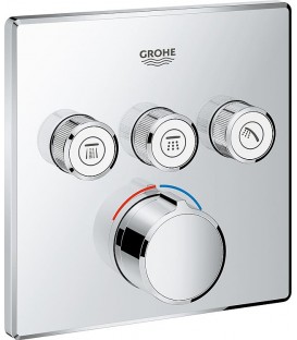 Set de douche encastré SmartControl Cascade et pluie