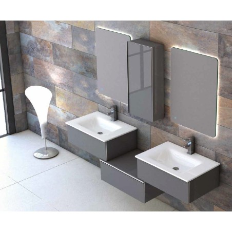 Meuble Suspendu Salle de Bain Duo 175 