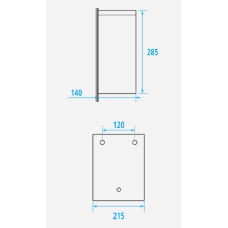 Poubelle murale 7.2 Litres