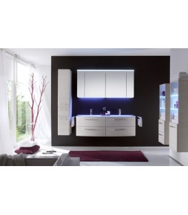 Meuble Suspendu Salle de Bain Tiva Double Vasque 150
