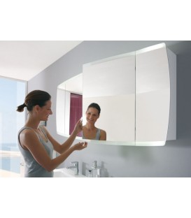 Meuble Suspendu Salle de Bain Tiva Double Vasque 150