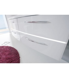 Meuble Suspendu Salle de Bain Tiva Double Vasque 150