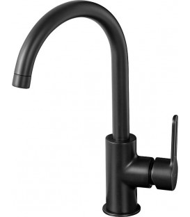 Mitigeur de vasque Enzan Nero noir mat saillie 175mm