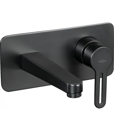 Mitigeur de vasque mural Enzan Nero noir mat