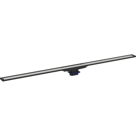 Canivelle de douche Cleanline20 300-900mm, cadre inox revetement noir