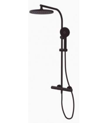 Thermostatique douche avec colonne GRB Dry noir finition noir Thermostatique douche avec colonne GRB Dry noir finition noir