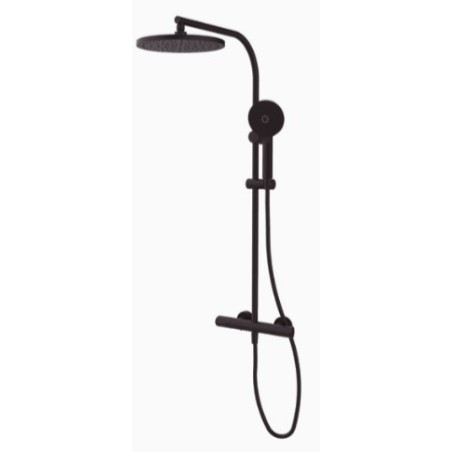 Thermostatique douche avec colonne GRB Dry noir finition noir