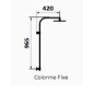 Thermostatique douche avec colonne GRB Dry noir finition noir Thermostatique douche avec colonne GRB Dry noir finition noir