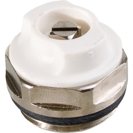 Soupape de purge d´air rotative en laiton nickelé filetage