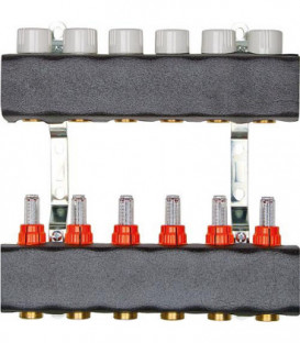 Isolation pour répartiteur de chauffage au sol inox DN25 1 jusqu'a 12 circuits