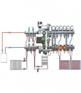Regulation au sol Evenes Combimix 2 pour 180 mm 20 60 C sans by pass