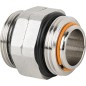 Nipple double 6 pans rotatif filetage mâle 1 1 4 x mâle 1 1 4 nickele Nipple double 6 pans rotatif filetage mâle 1 1 4 x mâle 1 1 4 nickele