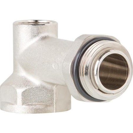 Raccord coude 1" long avec manchon 1/2"