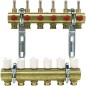 Repartiteur de circuit de chauffage 1" laiton debit 0,5l/min pour 2 groupes 3/4" eurocones" Repartiteur de circuit de chauffage 1" laiton debit 0,5l/min pour 2 groupes 3/4" eurocones"
