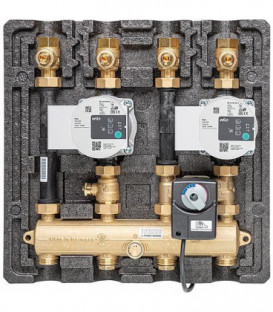 Groupe module répartiteur Thermax DN20 3/4 1direct 1 mélangé moteur SR2 2  Wilo Para SC15/6-43