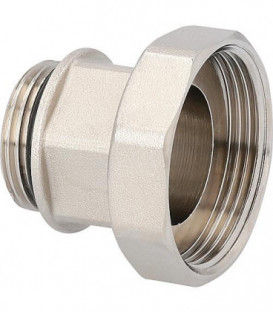 Raccord à vis filet. fem 1 1/2" x 1" male + joint souple pour le raccordement au circulateur