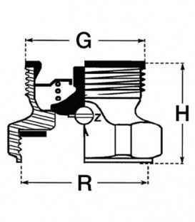 Frein (SBM) DN 1 1/4" avec passage d'air automatique - reglable