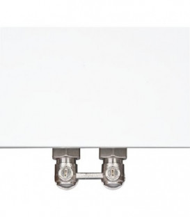 Rad plan/profilé raccord central 6 x 1/2" 22/600/2000 couleur: RAL 9016
