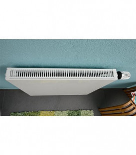 Radiateur plan raccord central 6 x 1/2" 22/600/600 couleur RAL 9016