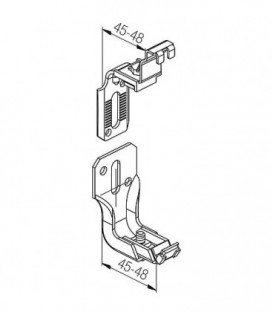 Fixation uni pour radiateur compact et a plaque sans rails pour le montage sur grille