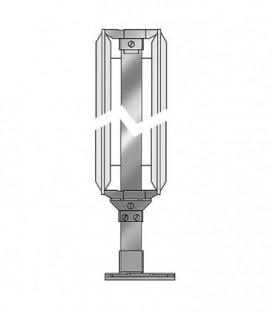 Standfix Tube Standfix 35x10 mm revêtement blanc longueur 560 mm