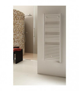 Radiateur seche-serviette droit Type JESSICA 1200X450 mm couleur blanc RAL 9016