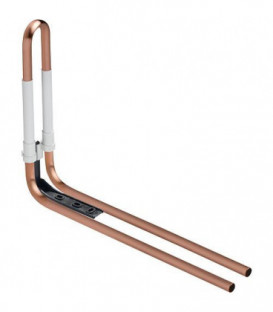 Liaison coudé pour raccord radiateur de chauffage au sol, tube cuivre 15x1m
