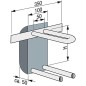Box mural avec tuyau coude Mepla, 16x2,25 h: 320mm box d'isolation inclus