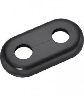 Rosace simple type Mailand gris-noir - similaire RAL 7021 - 15 mm *BG*