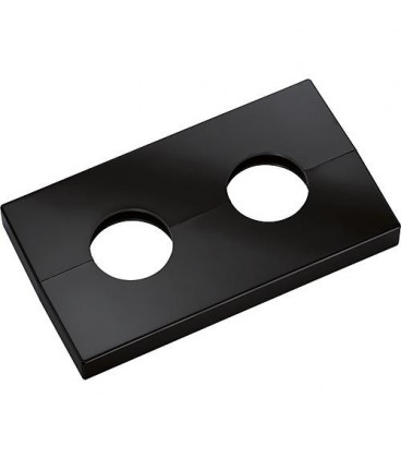 Rosace double type Kopenhagen gris-noir - similaire au RAL 7021 - 21,7mm
