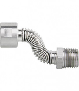 Flexibles canneles inox extensible DN15 (1/2") femelle x femelle