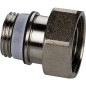 Raccord a vis avec cone euro DN20 3/4" male x 1" ecrou cone euro, nickele