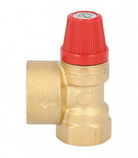Soupape de securite a membrane type 530 Entree 1/2" sortie 3/4" , 2,5 bar"
