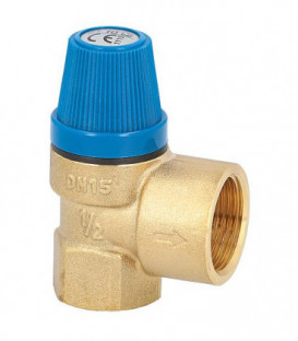Soupape de sécurite à membrane Type531 entrée DN15 1/2" - sortie DN20 (3/4") 10 bar - eaux sanitaires