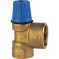 Soupape de sécurité sanitaire tarage 7b entrée F1/2"xsortie F3/4" jusqu´à max 140°C