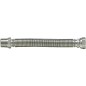 flexible ondule en acier 1/2" extensible de 200 mm a 410 mm 1/2" fil male x 1/2" ecrou chapeau"