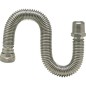 flexible ondule en acier 1/2" extensible de 200 mm a 410 mm 1/2" fil male x 1/2" ecrou chapeau"