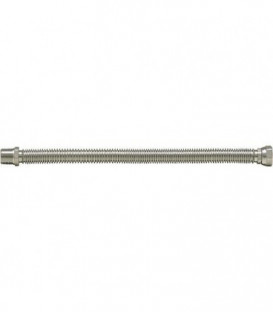 Flexible ondule en acier 1" extensible de 200 mm a 410 mm 1" fil male x 1" ecrou chapeau