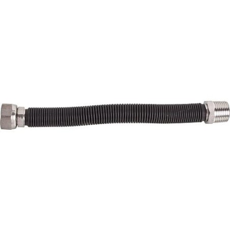 Flexibles cannelés inox extensi. 1/2''-longueur avec revêtement PVC:200-320 mm