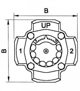 Melangeur 4 voies+ Termomix C 25 S Rp 1" PL216