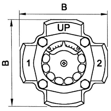 Melangeur 4 voies+ Termomix C 25 S Rp 1" PL216