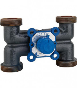 Mélangeur 4 voies fonte grise VMX-HM 125, fil. 1 1/2'' 4 x mâle KVS 6,3
