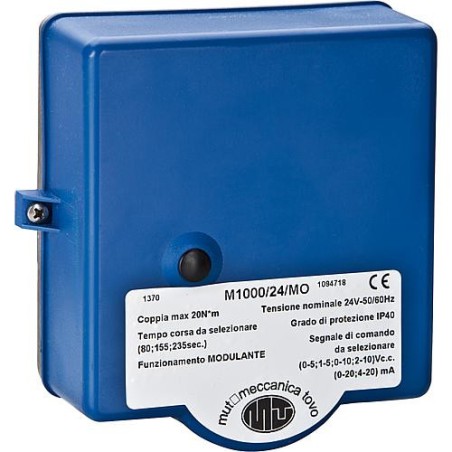 Servomo.permanent 3 points,M1000 24V/AC 0-10V, 90°, 240 sec.avec micro-interrup