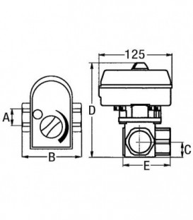 Euromix 3/4" MV-120..540.. 3 voies F3