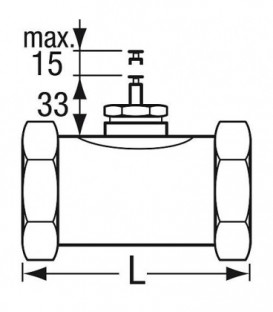 Mélangeur 2 voies MK DN 25/PN 16 femelle KVS 9