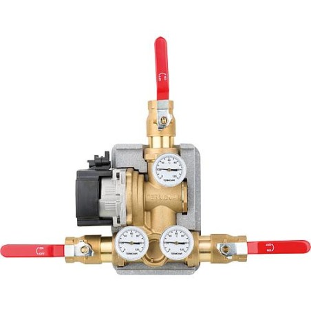 Unité de charge Termovar avec pompe Grundfos UPM 3-70 laiton DN25(1"), 61°C
